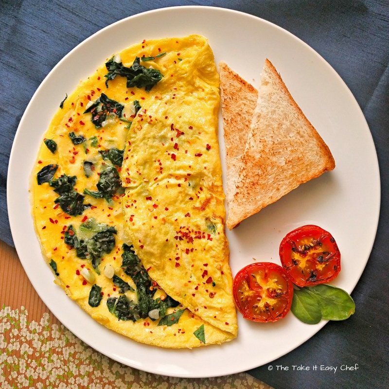 The Perfect Sunday Recipe:- Cheese, oregano & chili flakes Omelette